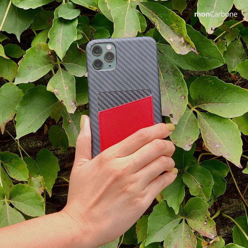 Hoverskin 皮革口袋保护壳 iPhone 11,11 Pro,11ProMax – 烈焰红 - 手机壳/手机套 - 碳纤维 红色