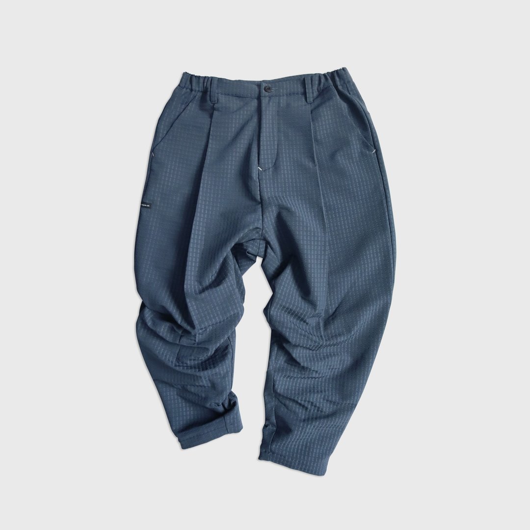DYCTEAM - Pleated loose ankle trousers (blue) - 男士长裤 - 其他材质 蓝色