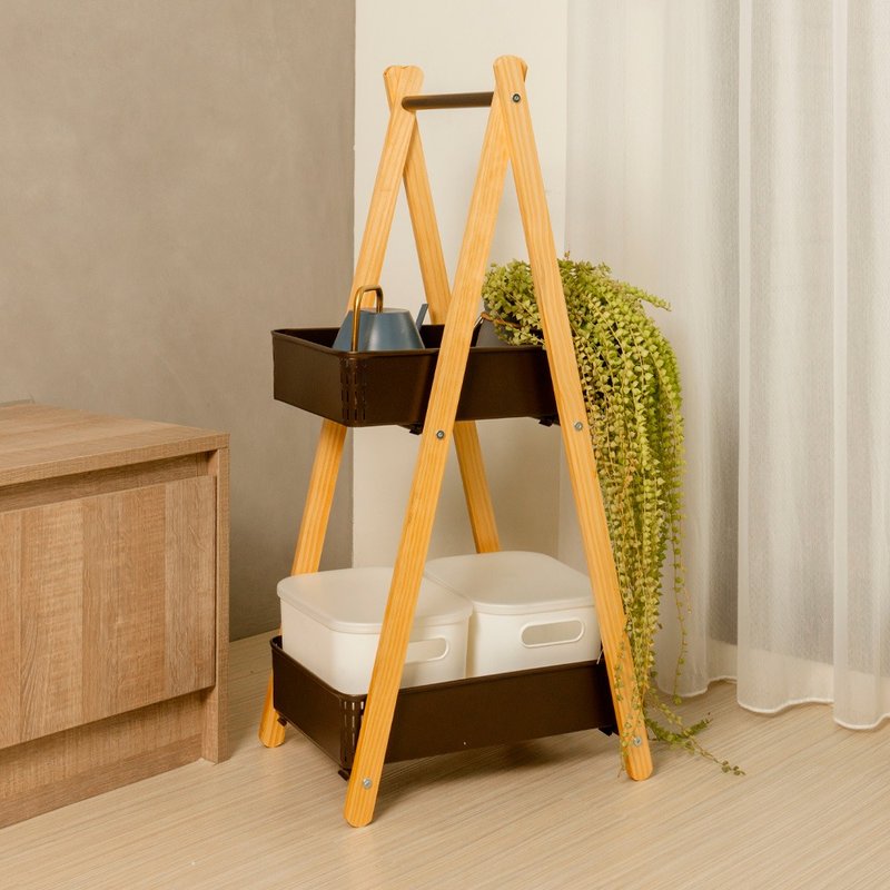 【ikloo】工业风可提式双层收纳栏/收纳箱 - 收纳用品 - 其他材质 