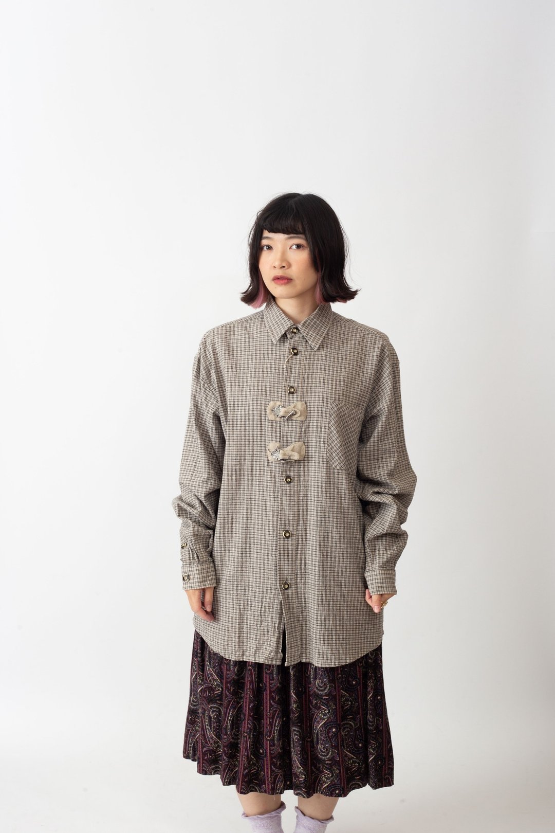 提洛尔衬衫.Tyrolean Shirt【初恋贩卖所】Vintage.A1017 - 女装衬衫 - 棉 