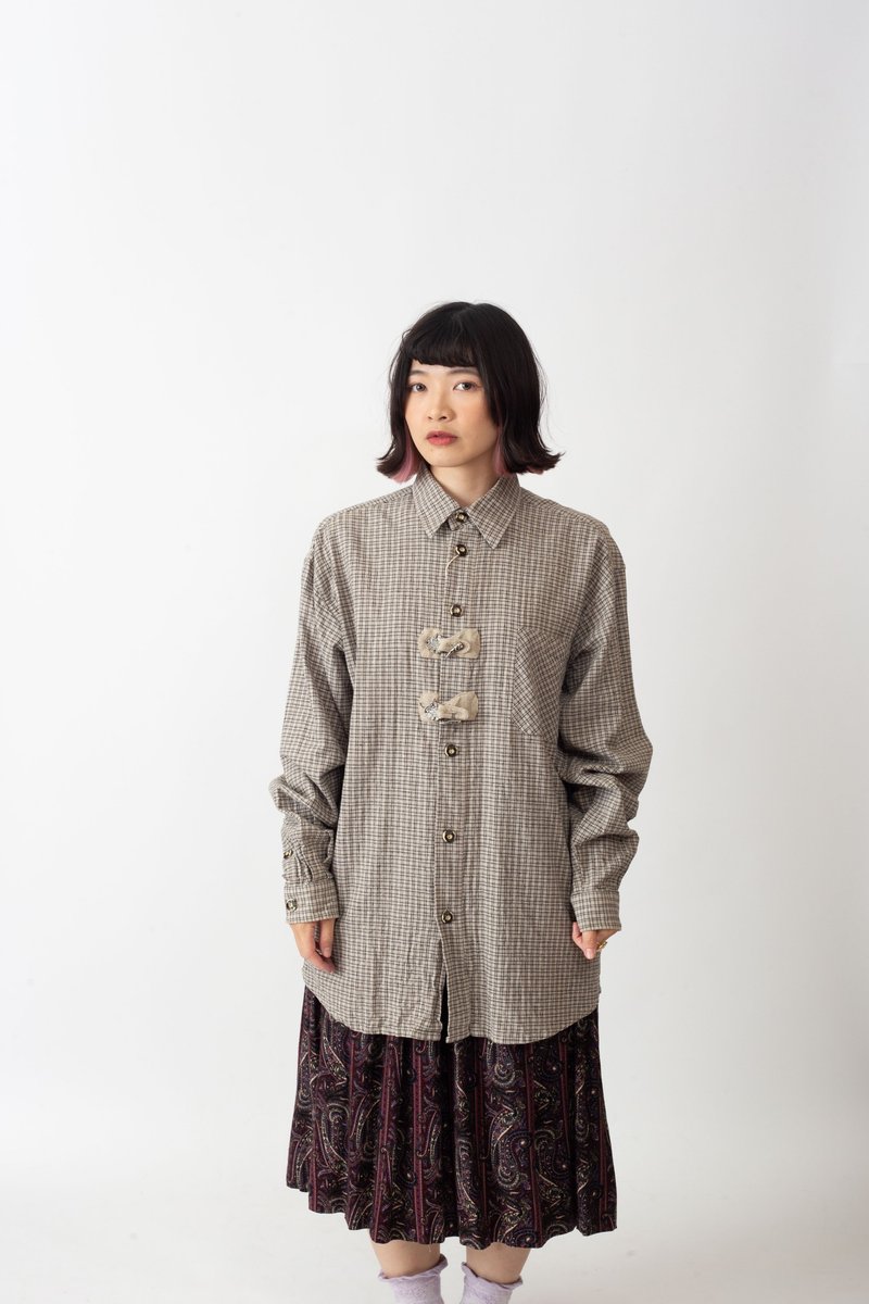 提洛尔衬衫.Tyrolean Shirt【初恋贩卖所】Vintage.A1017 - 女装衬衫 - 棉．麻 