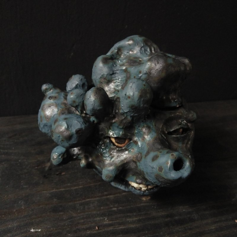 扭曲的茶壶妖怪 (手工 公仔 陶偶 猎奇 恐怖 茶壶) - 玩偶/公仔 - 陶 