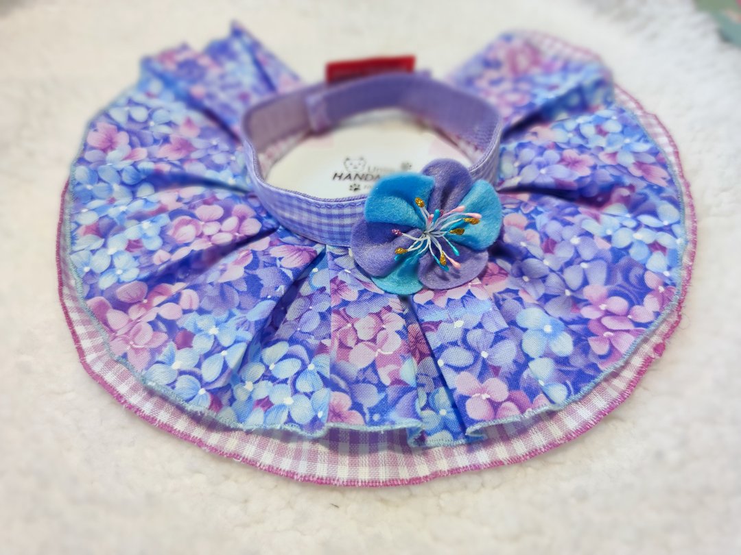 Sakura 樱花 造型颈饰 颈项 collar 绣球花 - 衣/帽 - 棉 紫色