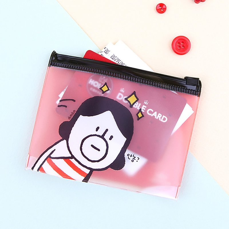Hello DunDun 哈啰登登系列 XS小卡片收纳包02.Hello - 化妆包/杂物包 - 塑料 