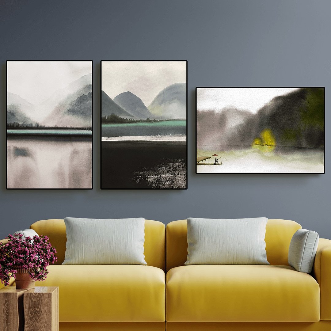 山水风景 / 多件组.Lara Chen.客厅.卧室挂画 - 海报/装饰画/版画 - 防水材质 