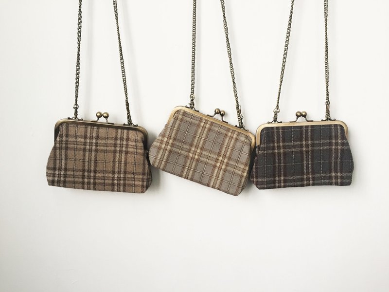 Wahr_格纹毛料 小口金包/手拿包/侧背包/肩背包/随身包 - 侧背包/斜挎包 - 聚酯纤维 