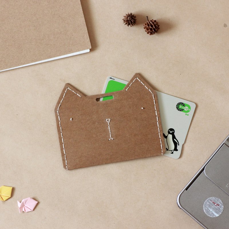 猫咪 票卡夹 现货立刻出 - 证件套/卡套 - 纸 咖啡色