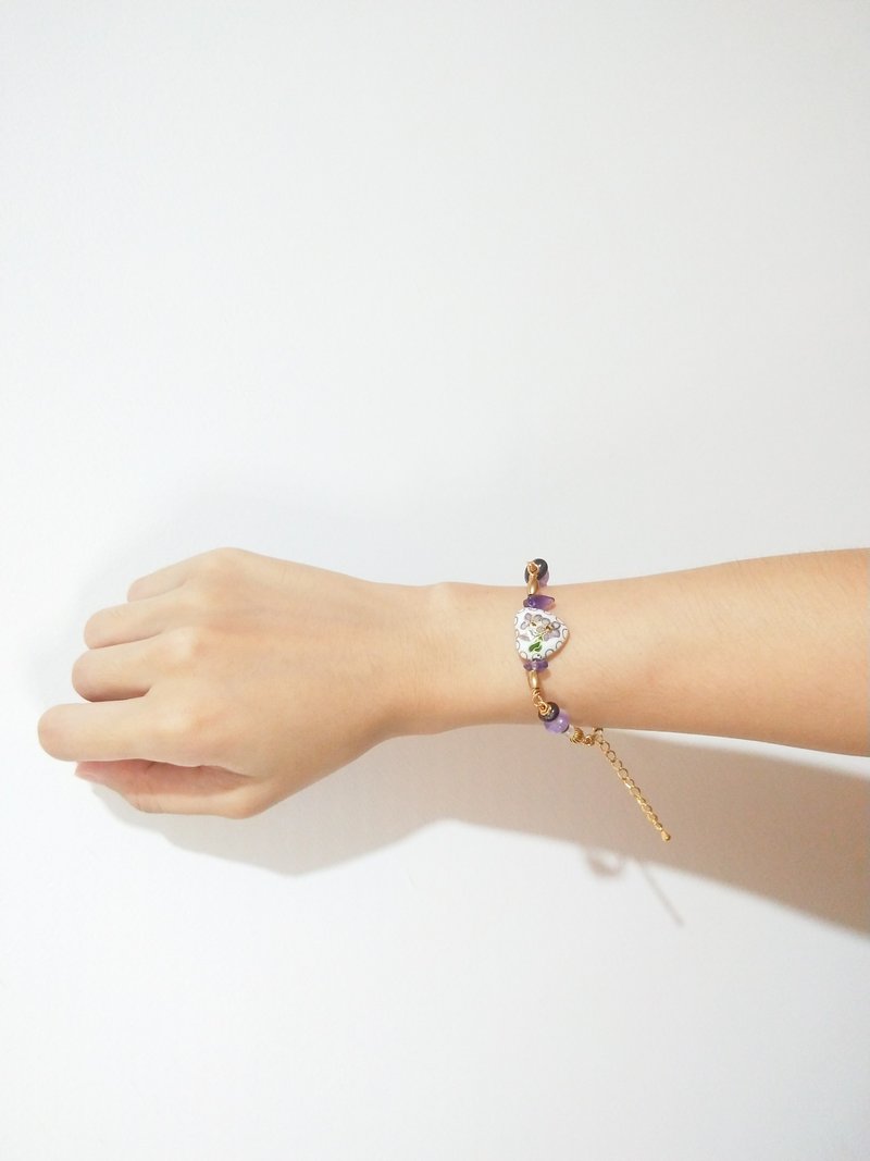 小寒-1980美好时代手链(白) - 手链/手环 - 珐琅 白色