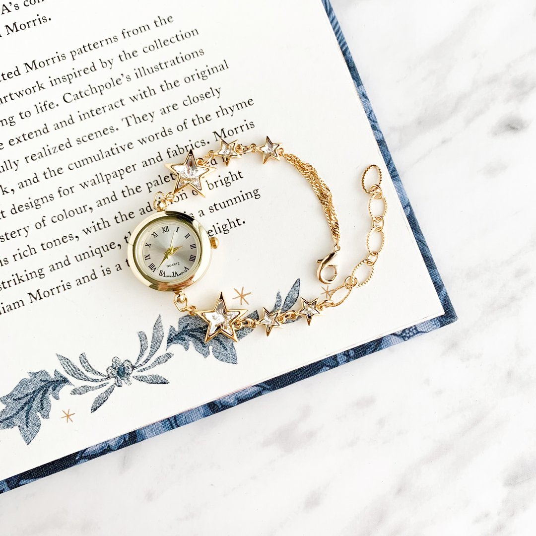 Grace / Swarovski Star Bracelet Watch LI024 - 女表 - 其他金属 金色