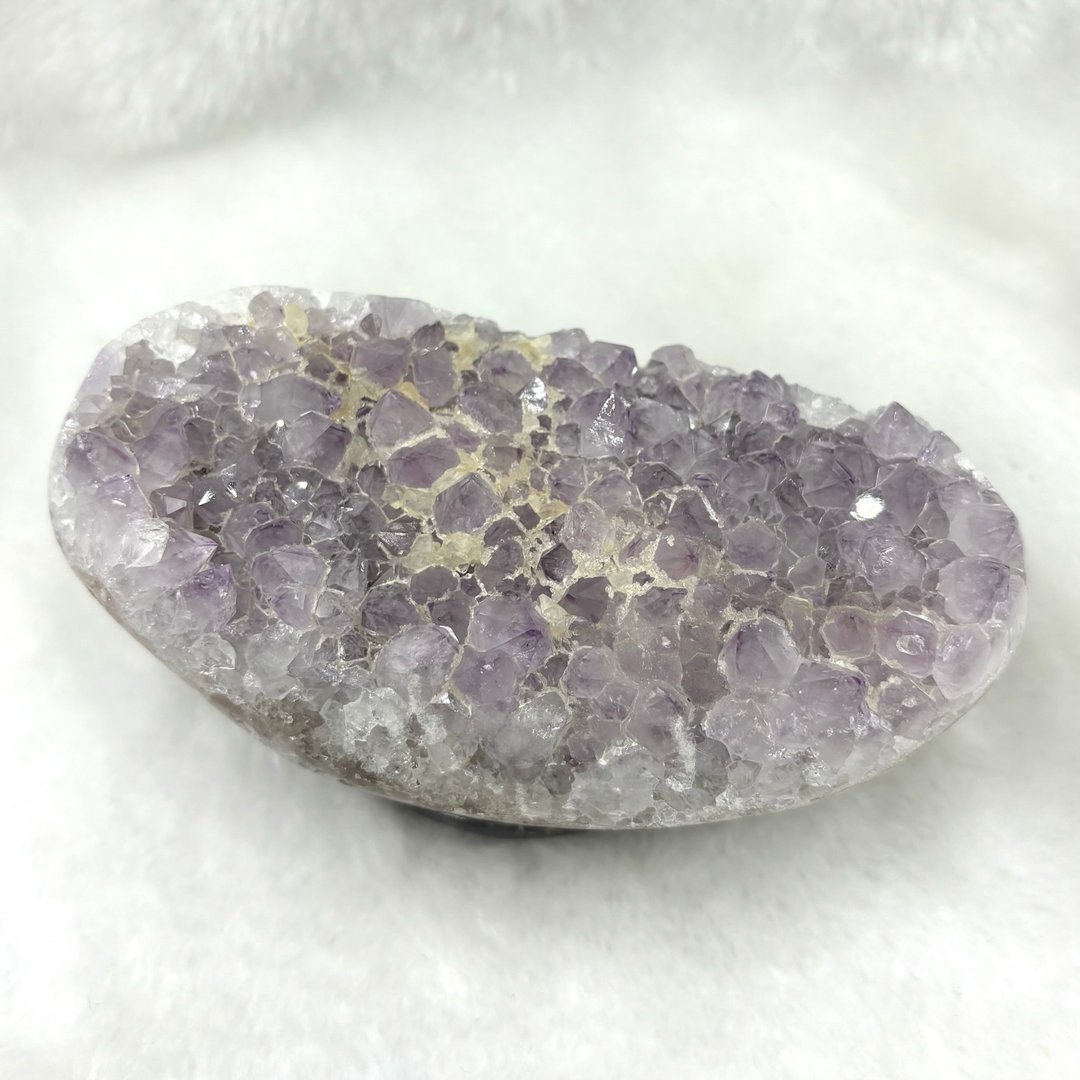 *方解石共生* 天然巴西紫水晶镇 Amethyst - 摆饰 - 水晶 紫色