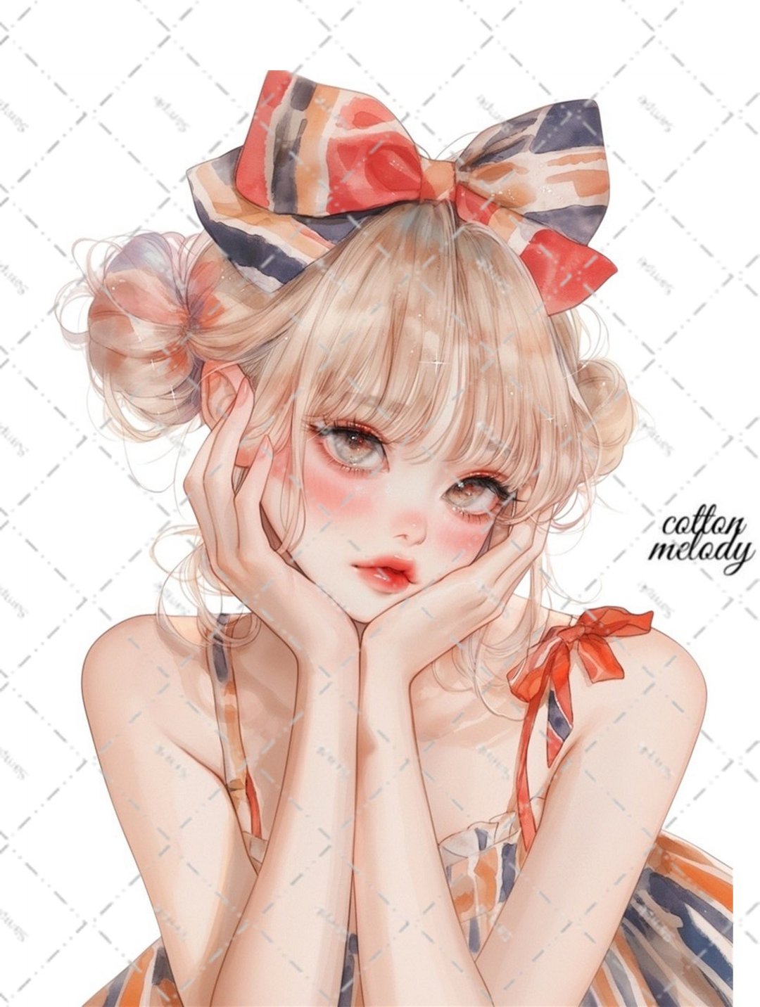 original sticker no.6272 人物贴纸 原创贴纸 人物贴纸 女孩贴纸 原创人物贴纸 - 贴纸 - 纸 