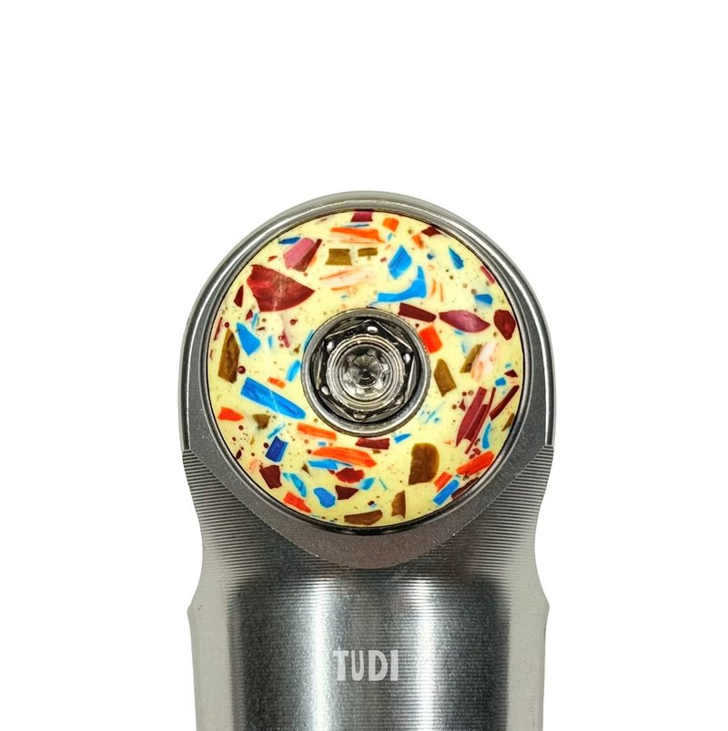 手工制-1/8吋 水磨石单车顶盖 龙头盖 把立盖 自行车改装 碗组盖 - 自行车/周边 - 其他金属 多色