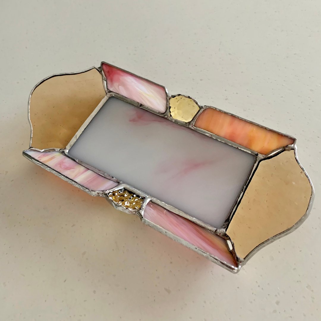 Jewelry Tray Peach Flavored Tea BayView - 其他 - 玻璃 粉红色