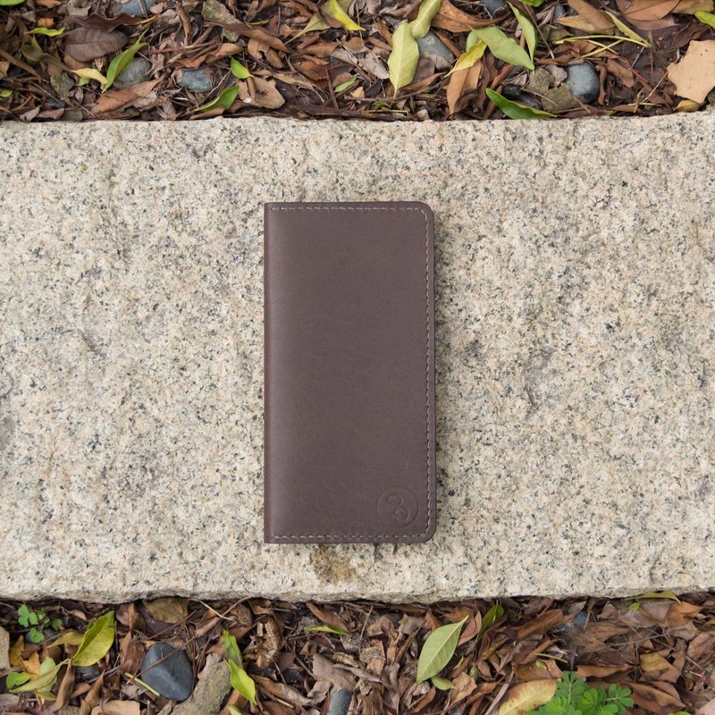 DUAL- 植鞣牛皮经典商务护照夹 - 咖啡 - 护照夹/护照套 - 真皮 绿色