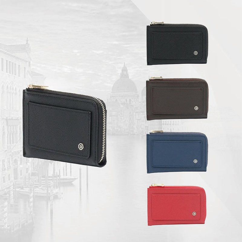 短夹 RFID防盗录衬里 经典十字纹 黑色 咖啡色 红色 - 皮夹/钱包 - 尼龙 黑色