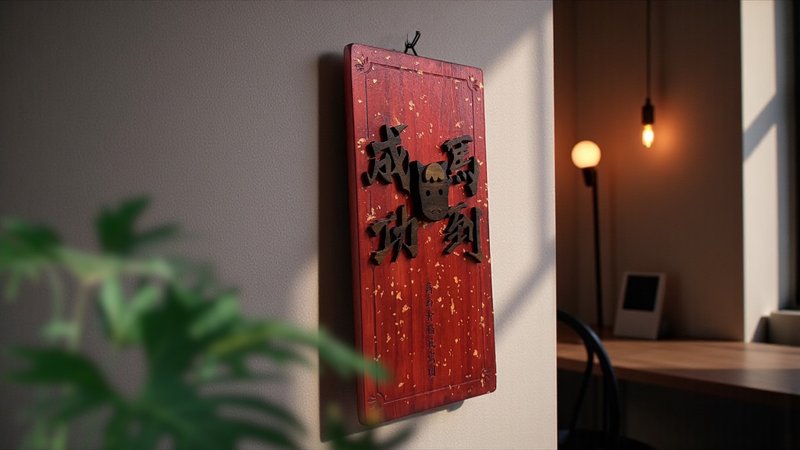 马到成功 // 马年长方春联挂饰 // 安心出货 - 摆饰 - 木头 多色