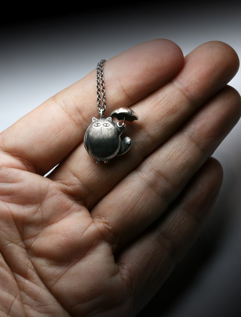 等一个人胖猫项链 - 项链 - 其他金属 银色