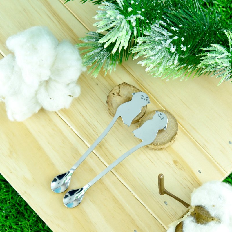 Desk+1 宠物星球系列 妙妙星搅拌匙 (2入) - 餐刀/叉/匙组合 - 不锈钢 