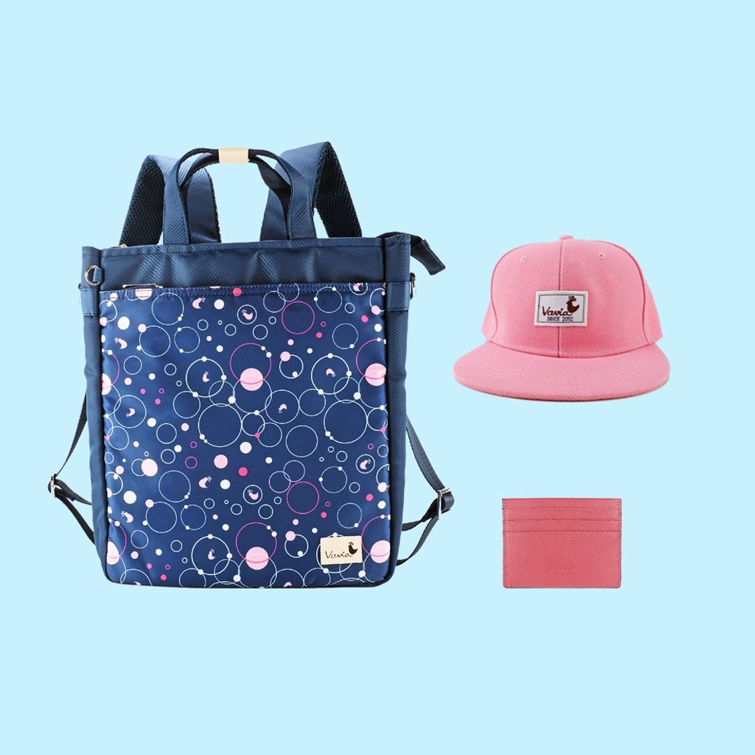 Goody Bag - Journey Set 3 items - Backpack + Hip Hop Cap + Card Holder  - 后背包/双肩包 - 真皮 多色