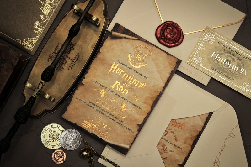 独一无二喜帖设计哈利波特Harry Potter款PP原创 - 喜帖 - 纸 
