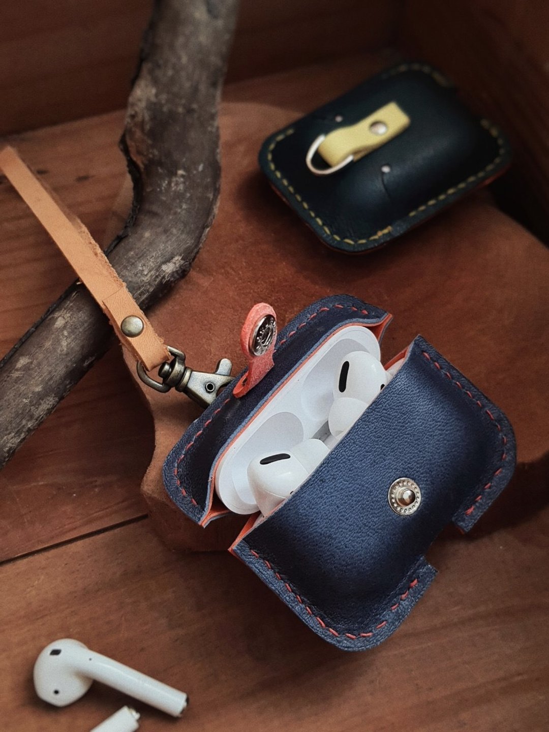 【森林实体手作课程】Airpods pro收纳套 - 皮件 - 真皮 