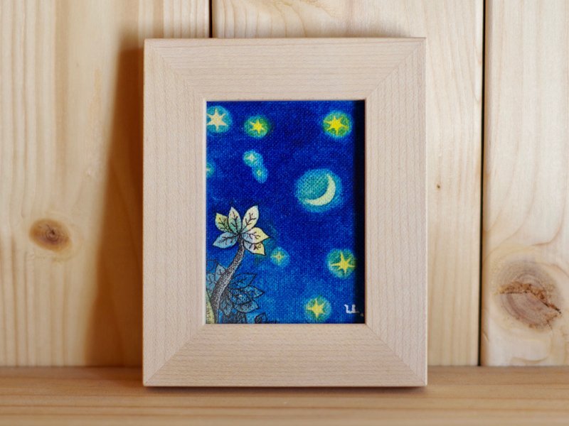 original painting   Fall asleep - 画框/相框 - 棉．麻 蓝色