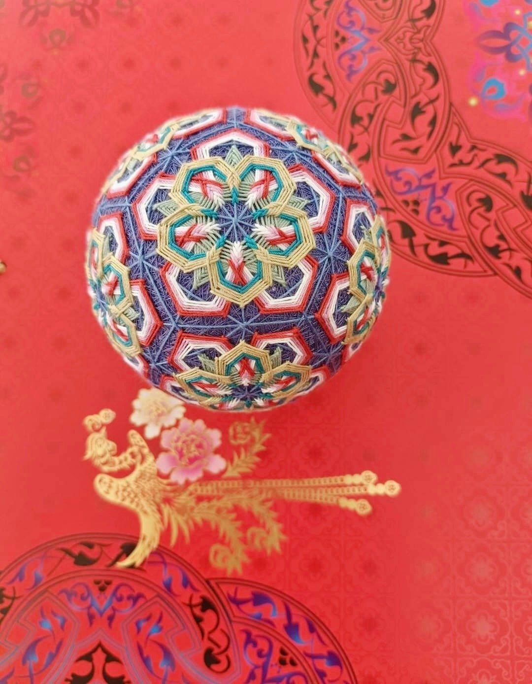 手工编织|日本手艺|手鞠球|凌宵花 - 摆饰 - 棉 多色