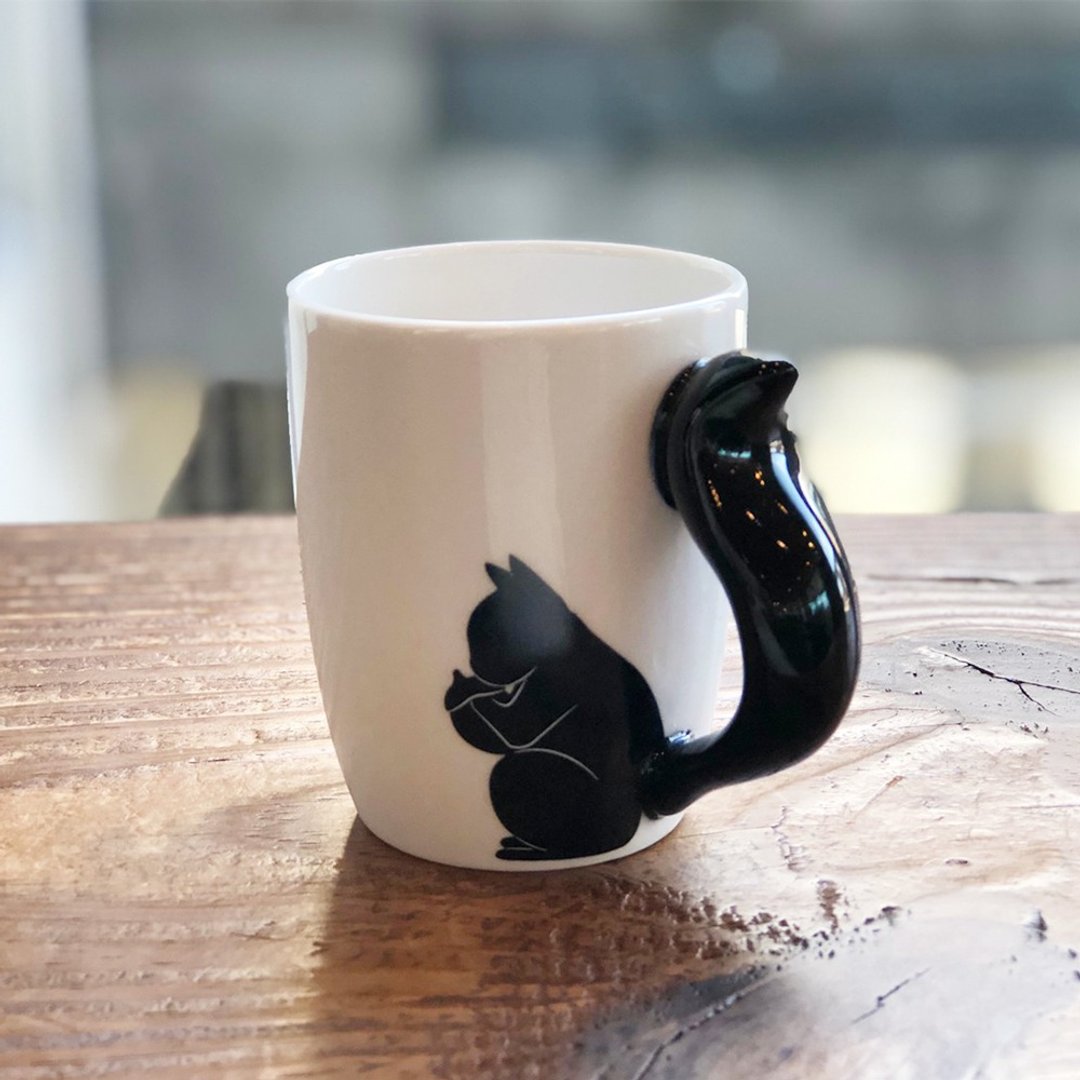 \ 夏日神器 /艺玺 - 松鼠骨瓷杯 - 茶具/茶杯 - 陶 