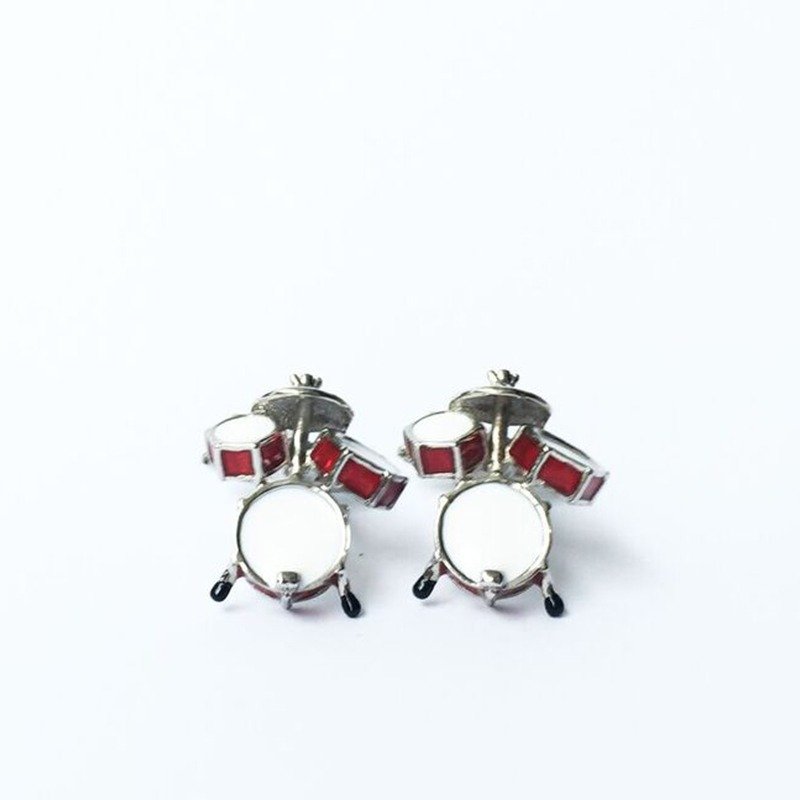 音乐 爵士鼓 袖扣 DRUM CUFFLINK - 袖扣 - 其他金属 