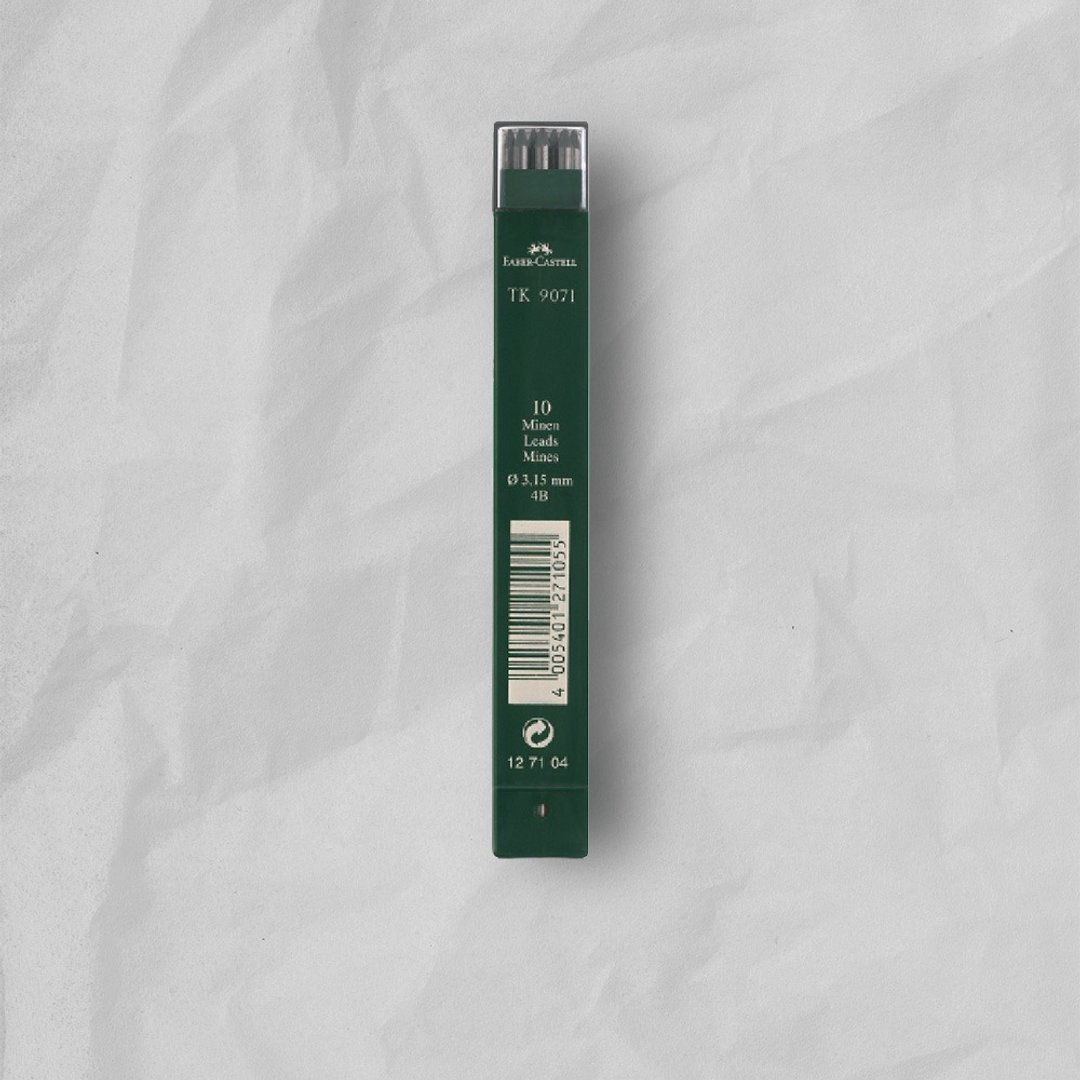 Faber-Castell 2. 0mm 工程笔芯 4B/盒-10支入(原厂正货) - 其他书写用品 - 其他材质 黑色