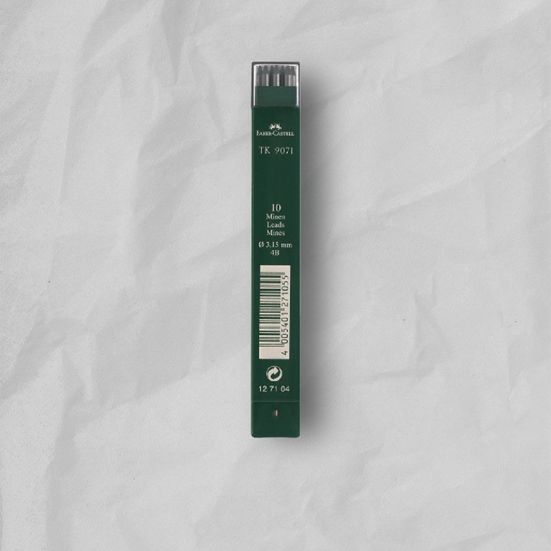 Faber-Castell 2. 0mm 工程笔芯 4B/盒-10支入(原厂正货) - 其他书写用品 - 其他材质 黑色