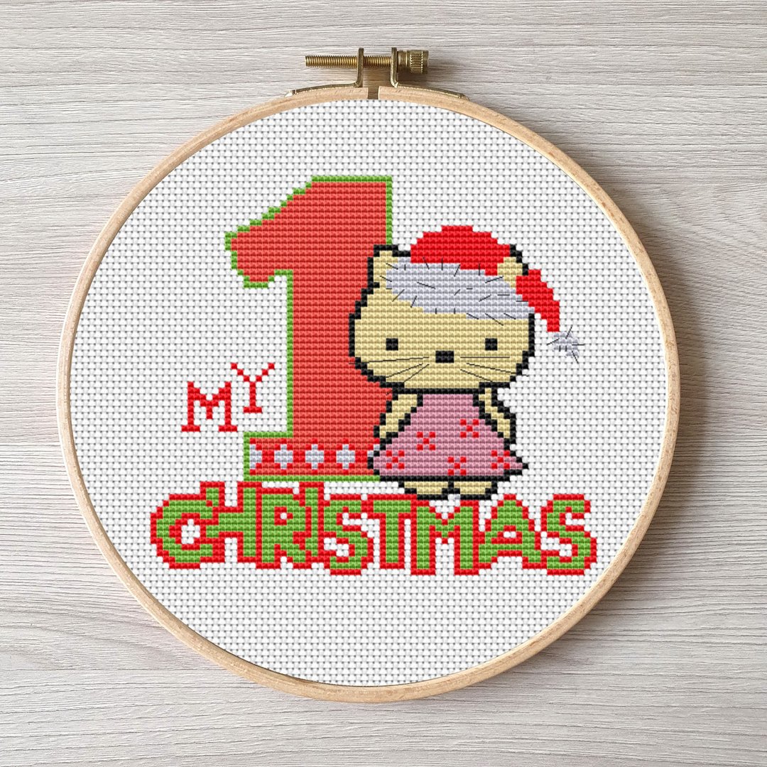聖誕老人 刺 Christmas pattern pdf cross stitch DIY Design Christmas digital Small - 其他数码设计 - 其他材质 