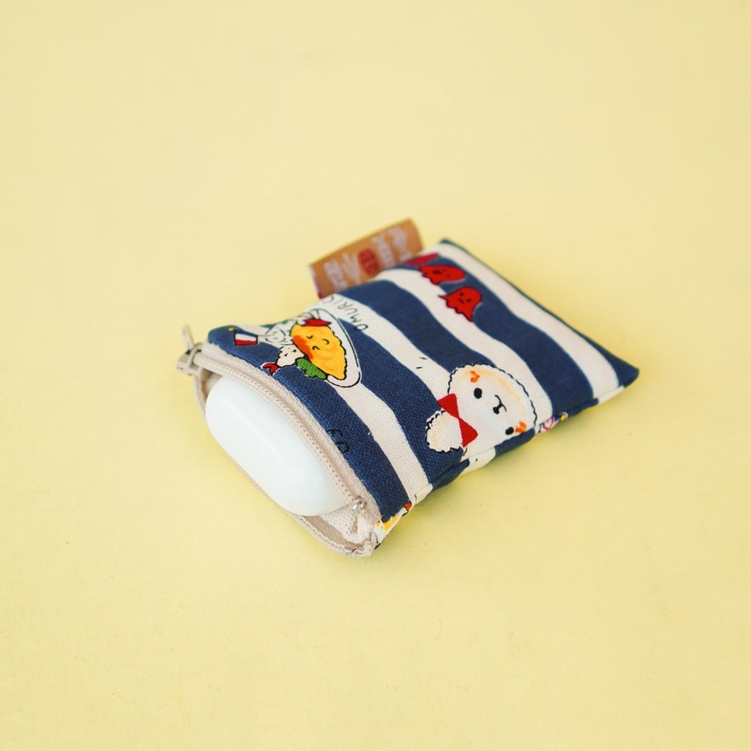 最佳新年礼物   AirPods AirPods 3 保护套 动物野餐 - 耳机 - 棉 蓝色