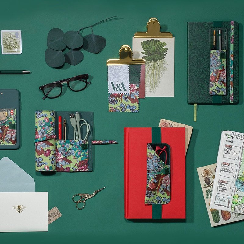 V&A博物馆中国风文创 笔记本办公眼镜收纳包书签手机卡包Bookaroo - 其他 - 其他材质 