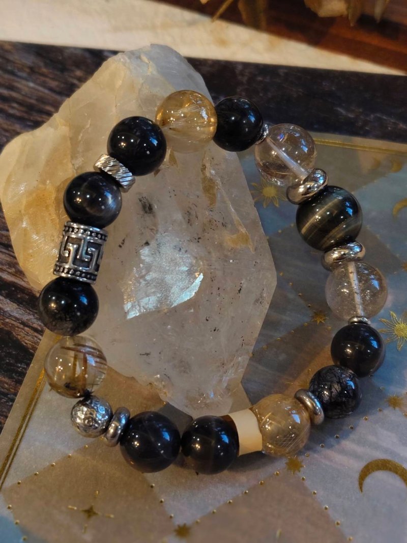 定制化水晶矿石手链   内敛之光  力量与远见水晶手链 - 手链/手环 - 水晶 