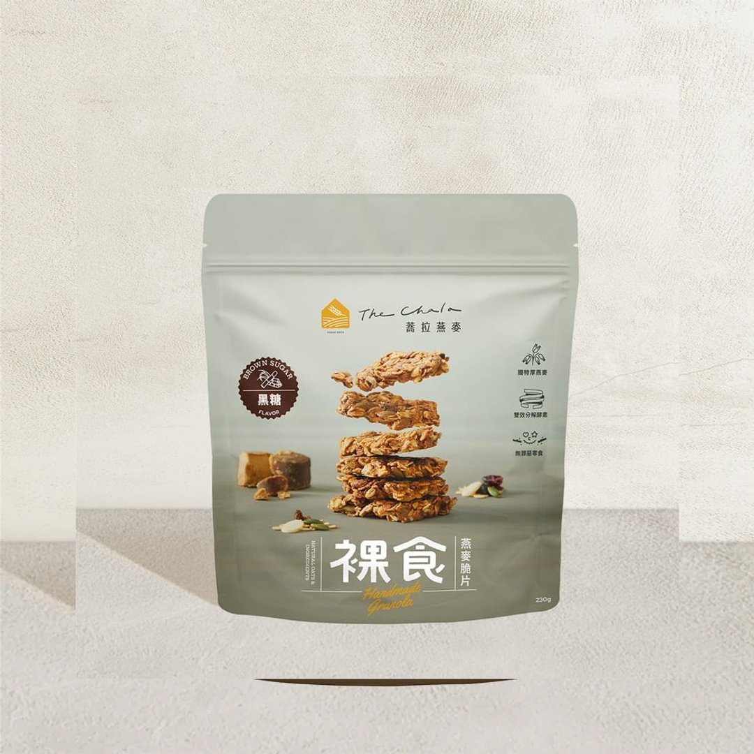 春美_The Chala裸食燕麦脆片_黑糖_230g - 谷物麦片 - 其他材质 
