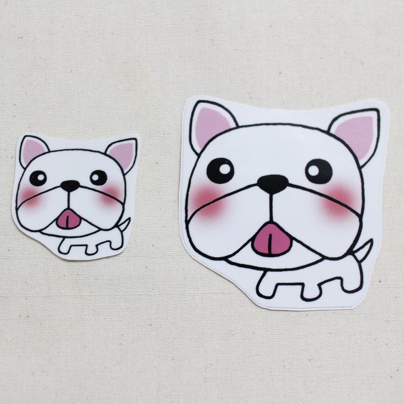 防水贴纸_狗狗01(法斗) - 贴纸 - 防水材质 