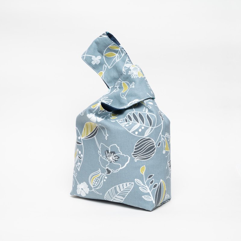 *现货优惠*日式手腕包 结袋 - 手提包/手提袋 - 棉．麻 蓝色