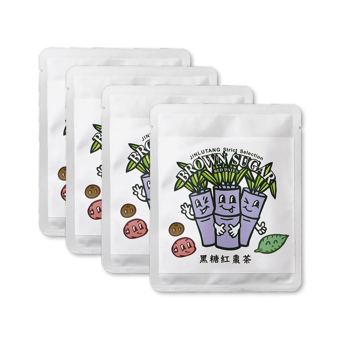 【女子的秋冬暖身茶】台湾手炒黑糖养生茶(红枣x4包入) - 茶 - 其他材质 白色