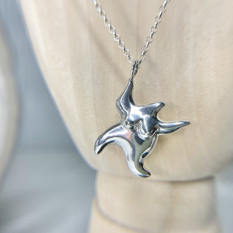 梅川家系列-梅川伊芙 单手跳舞版/925纯银项链 - 项链 - 纯银 银色