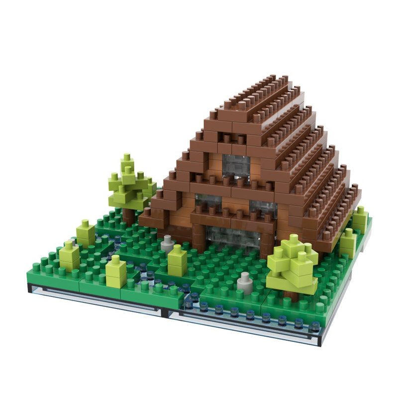 Archbrick 日本白川乡合掌村(夏)微积木 Nanoblock - 摆饰 - 塑料 多色