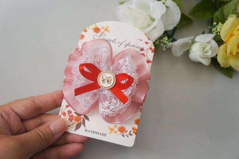 G1-宝宝儿童幼儿婴儿发夹-发夹发束发箍发带 法式浪漫蕾丝 - 发饰 - 其他材质 多色