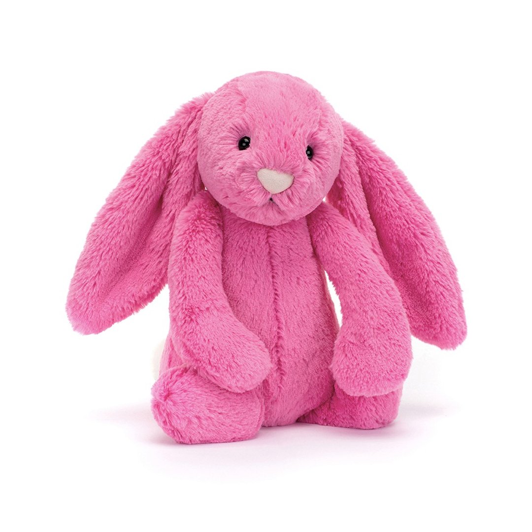 Bashful Hot Pink Bunny 害羞亮粉兔 31cm - 玩偶/公仔 - 聚酯纤维 粉红色