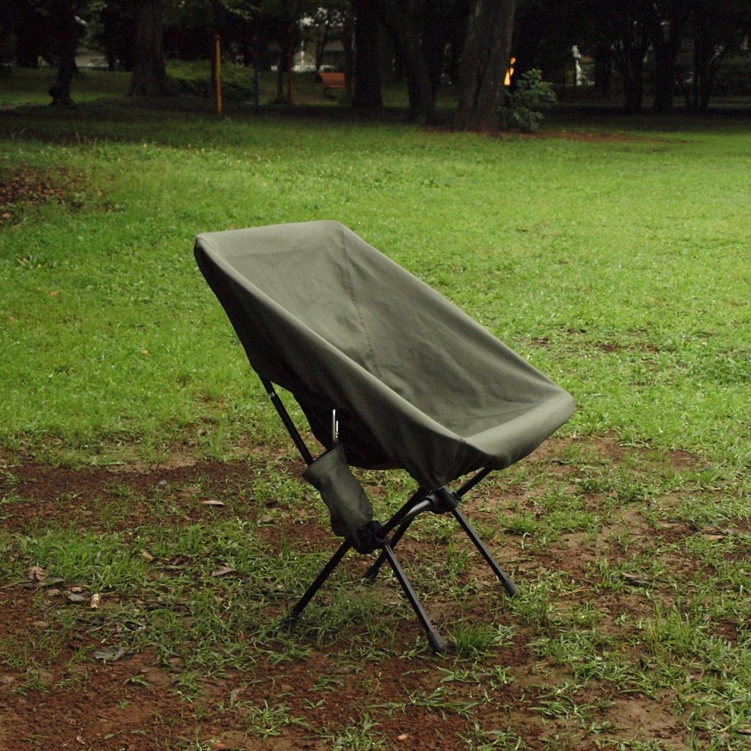 Camping chair cover (dark green twill fabric) - 露营用品 - 棉 绿色