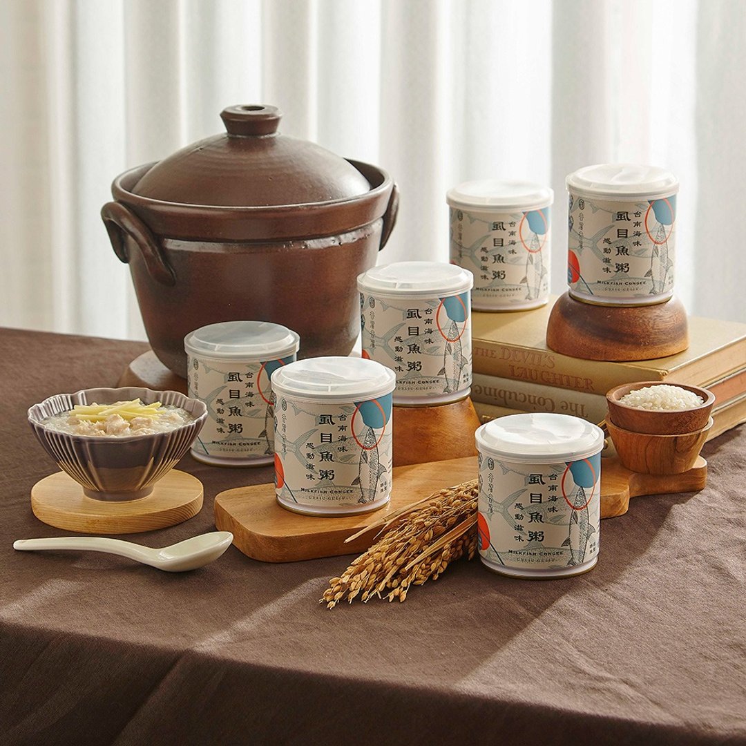 【谷溜谷溜】这粥有礼虱目鱼粥(300g/罐) feat.深红锅物联名粥品 - 熟食小吃 - 其他材质 白色