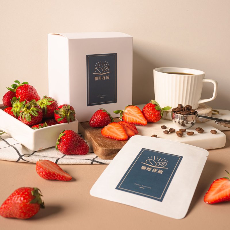 草莓冰淇淋&果汁风味 | 哥伦比亚 草莓甜筒 水洗 咖啡滤挂 - 咖啡 - 其他材质 咖啡色