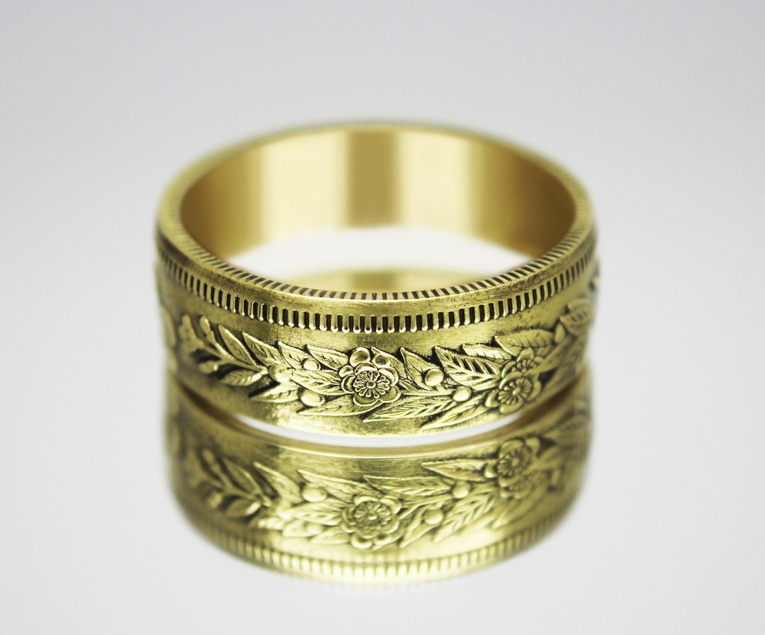 Japan Coin ring 20 Chon 1905-1906 (Replica) coin rings for men coin for women - 戒指 - 其他金属 