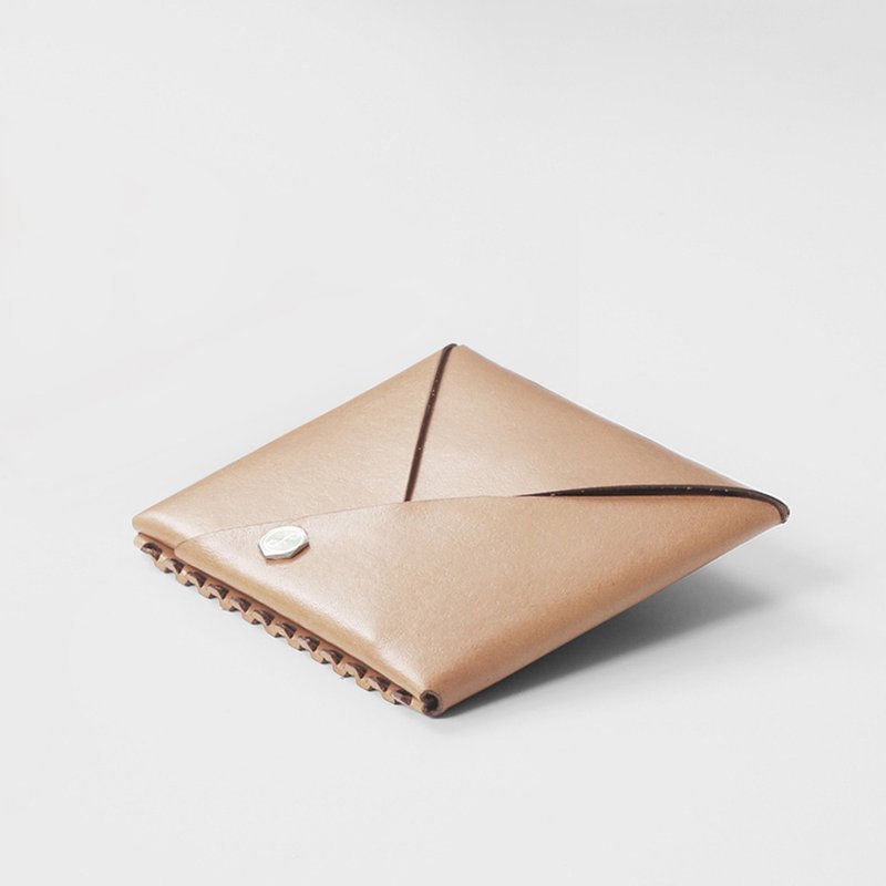 巧折短夹 原色_植鞣皮革卡片夹/零钱包【完成品】 - 皮夹/钱包 - 真皮 