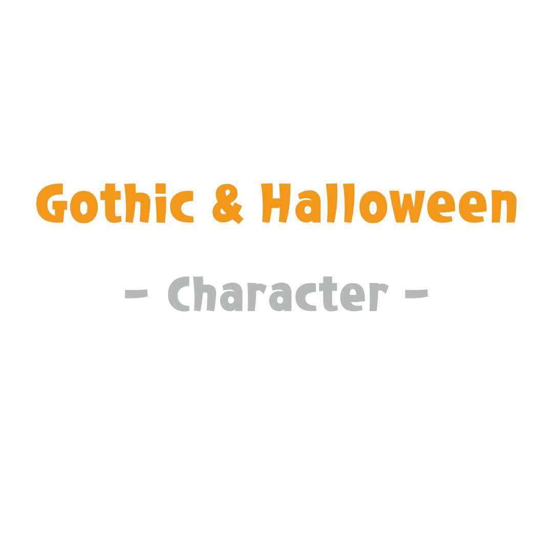 Gothic & Halloween - 인물 (角色) 组合包 - 贴纸 - 纸 