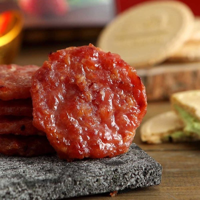 【滋美珍肉干店】特厚金碧肉干 (独立包装)  限量商品 160g/300g - 肉干/肉松 - 其他材质 红色